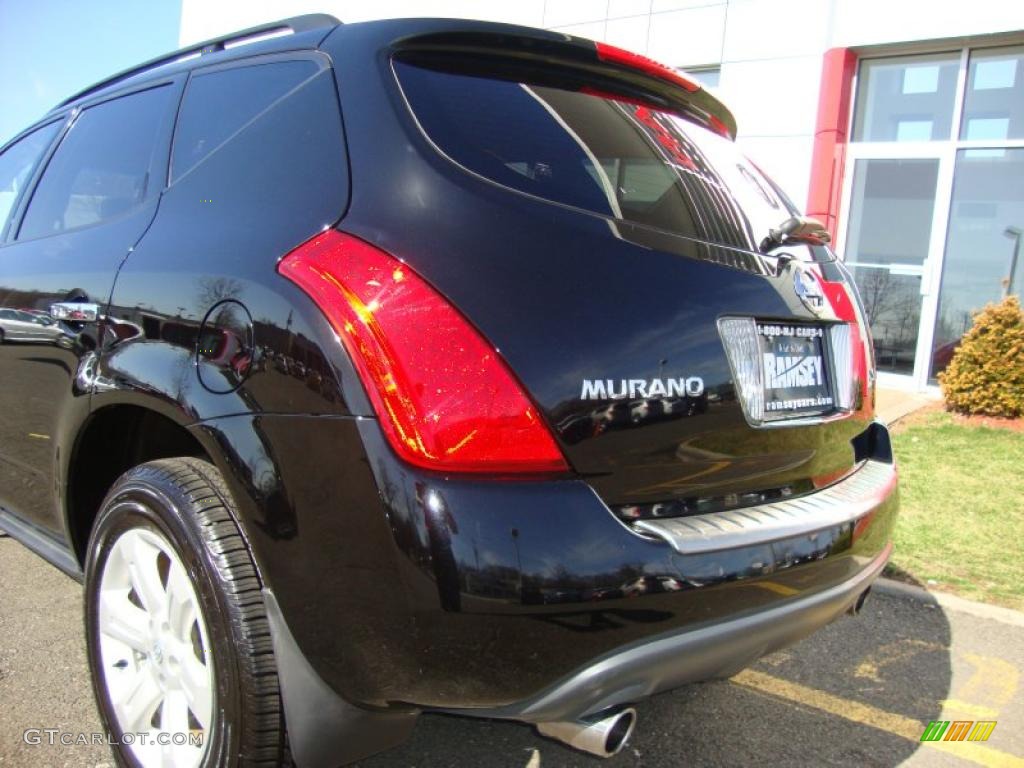 2006 Murano S AWD - Super Black / Charcoal photo #19