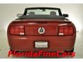 2008 Dark Candy Apple Red Ford Mustang V6 Deluxe Convertible  photo #6
