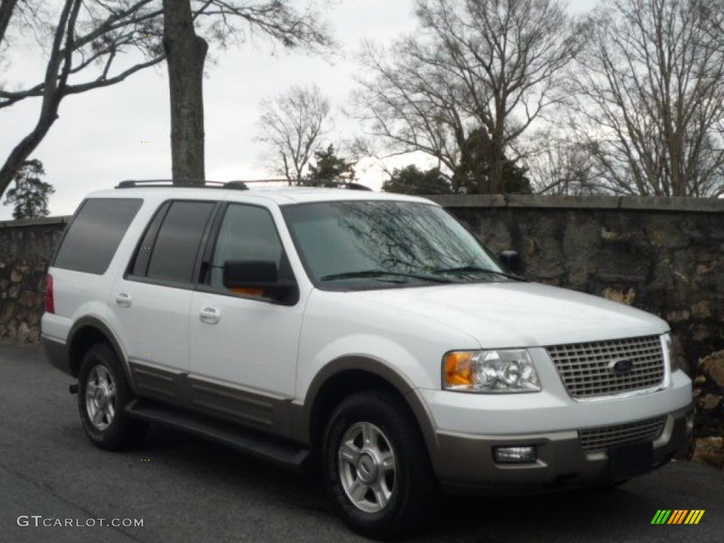 2003 Expedition Eddie Bauer - Oxford White / Medium Parchment photo #1