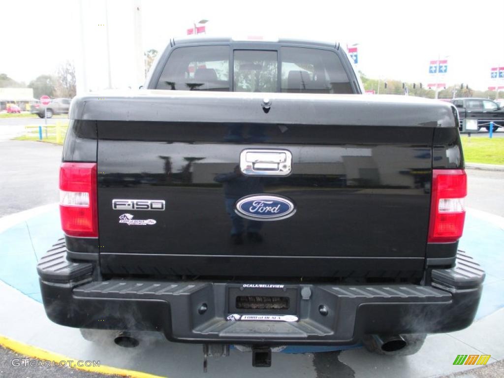 2005 F150 FX4 SuperCab 4x4 - Black / Black photo #4