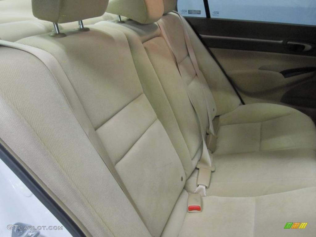 2006 Civic EX Sedan - Taffeta White / Ivory photo #6