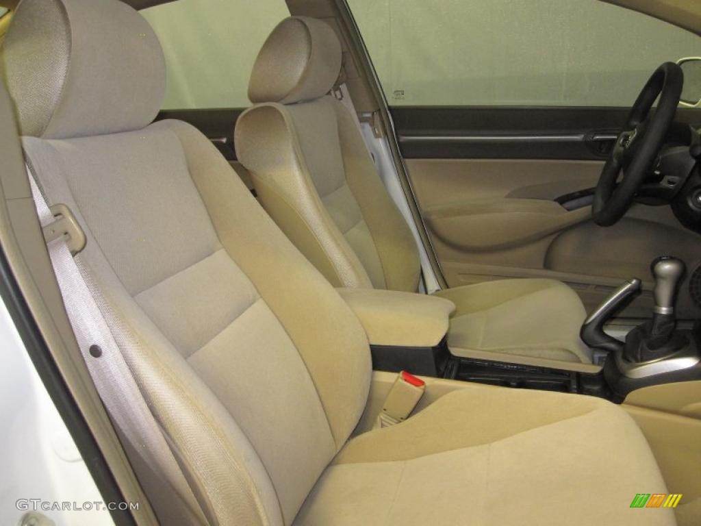 2006 Civic EX Sedan - Taffeta White / Ivory photo #7