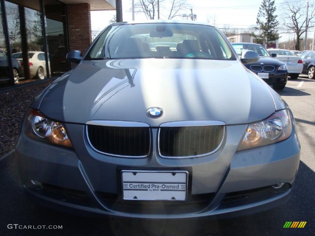 2007 3 Series 328i Sedan - Arctic Metallic / Beige photo #2