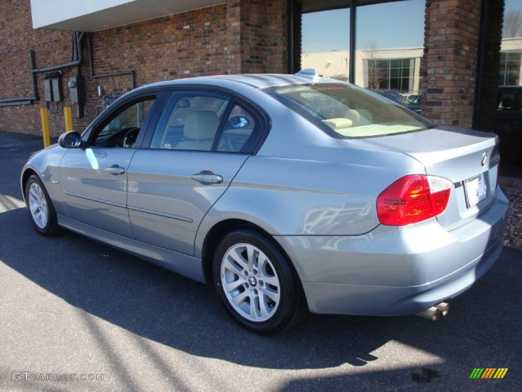 2007 3 Series 328i Sedan - Arctic Metallic / Beige photo #4