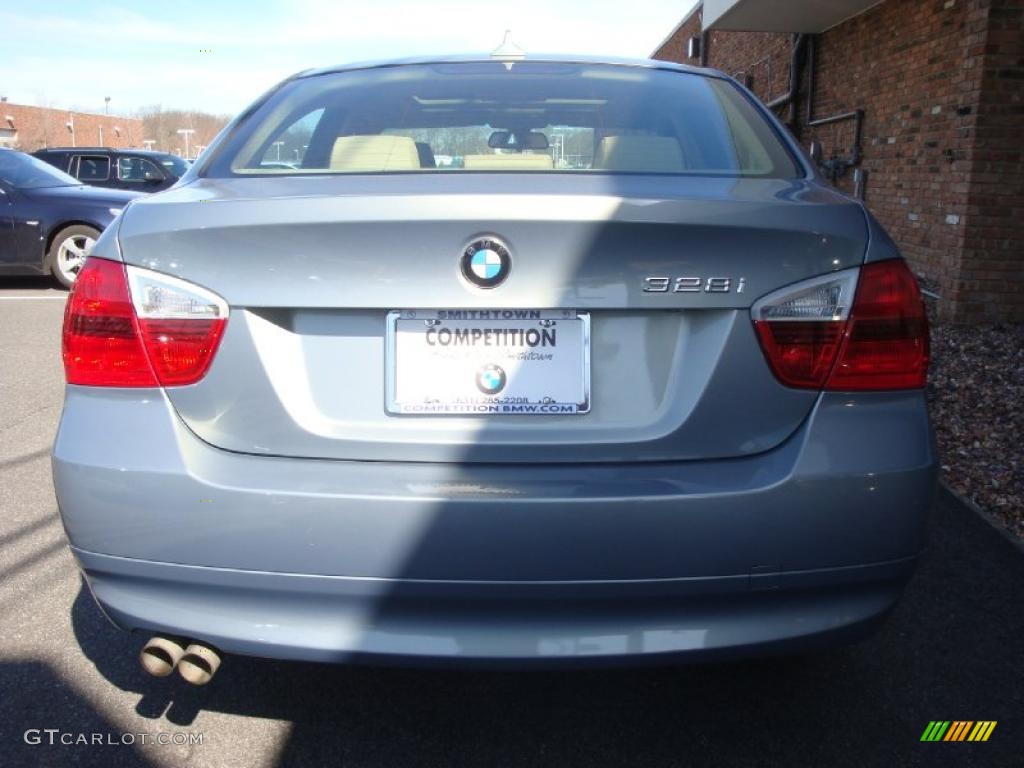 2007 3 Series 328i Sedan - Arctic Metallic / Beige photo #5