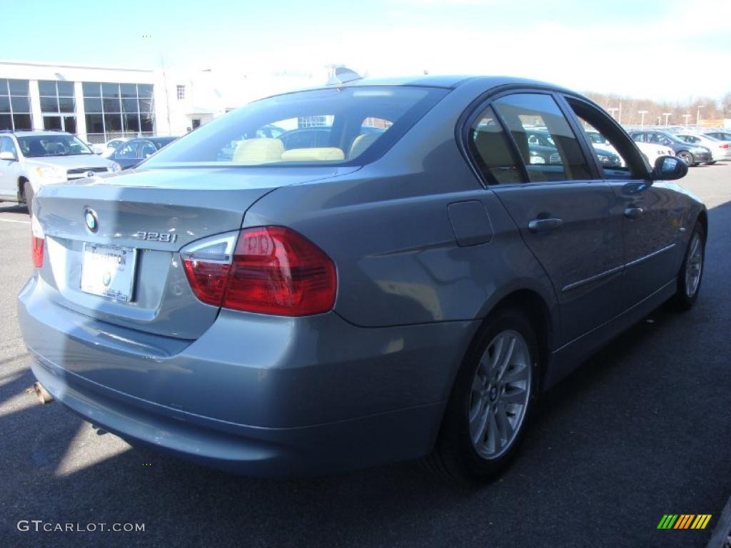 2007 3 Series 328i Sedan - Arctic Metallic / Beige photo #6