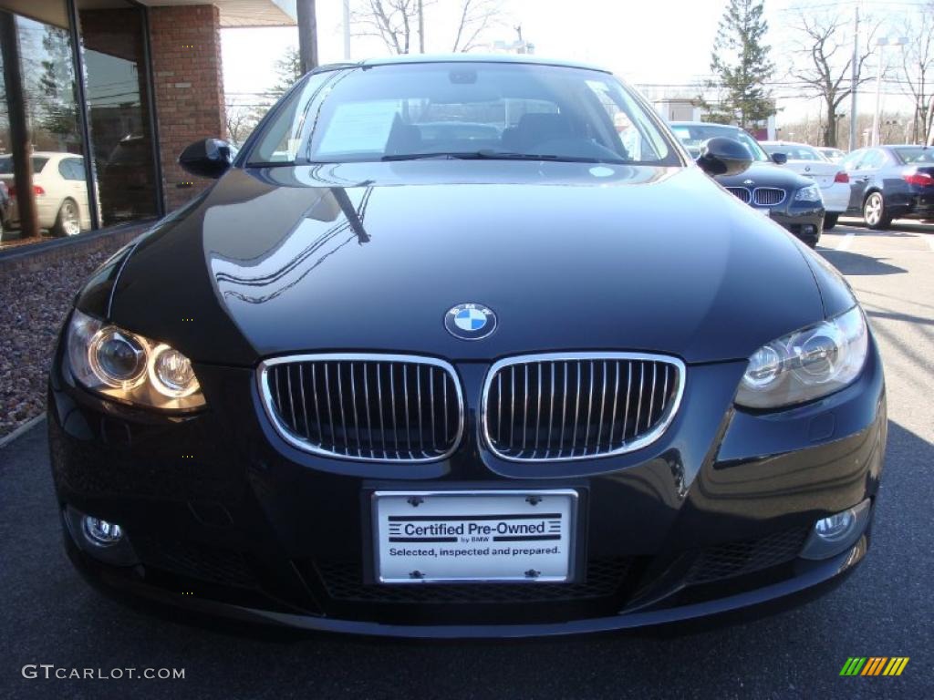 2007 3 Series 328xi Coupe - Black Sapphire Metallic / Black photo #2
