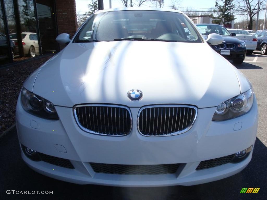 2007 3 Series 335i Coupe - Alpine White / Coral Red/Black photo #2
