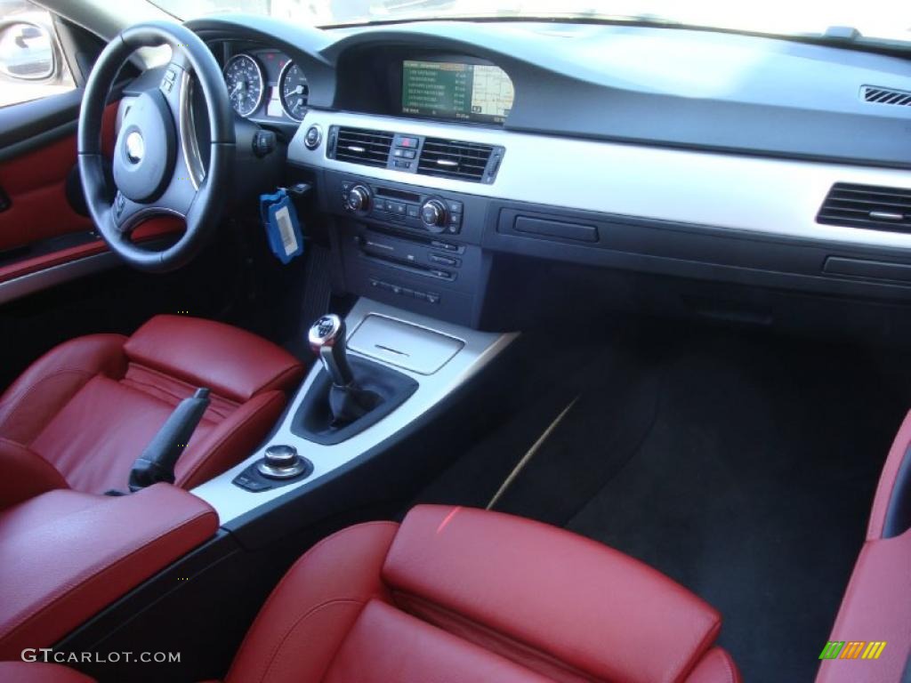 2007 3 Series 335i Coupe - Alpine White / Coral Red/Black photo #12