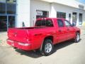 2005 Flame Red Dodge Dakota SLT Quad Cab 4x4  photo #2