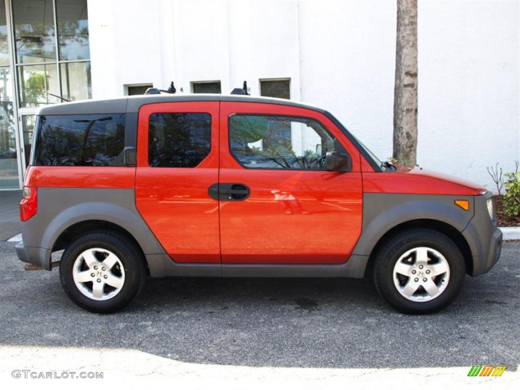 2003 Element EX AWD - Sunset Orange Pearl / Black photo #2