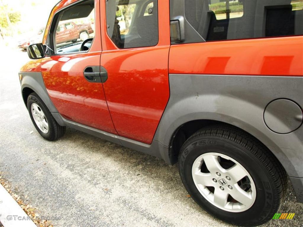 2003 Element EX AWD - Sunset Orange Pearl / Black photo #6