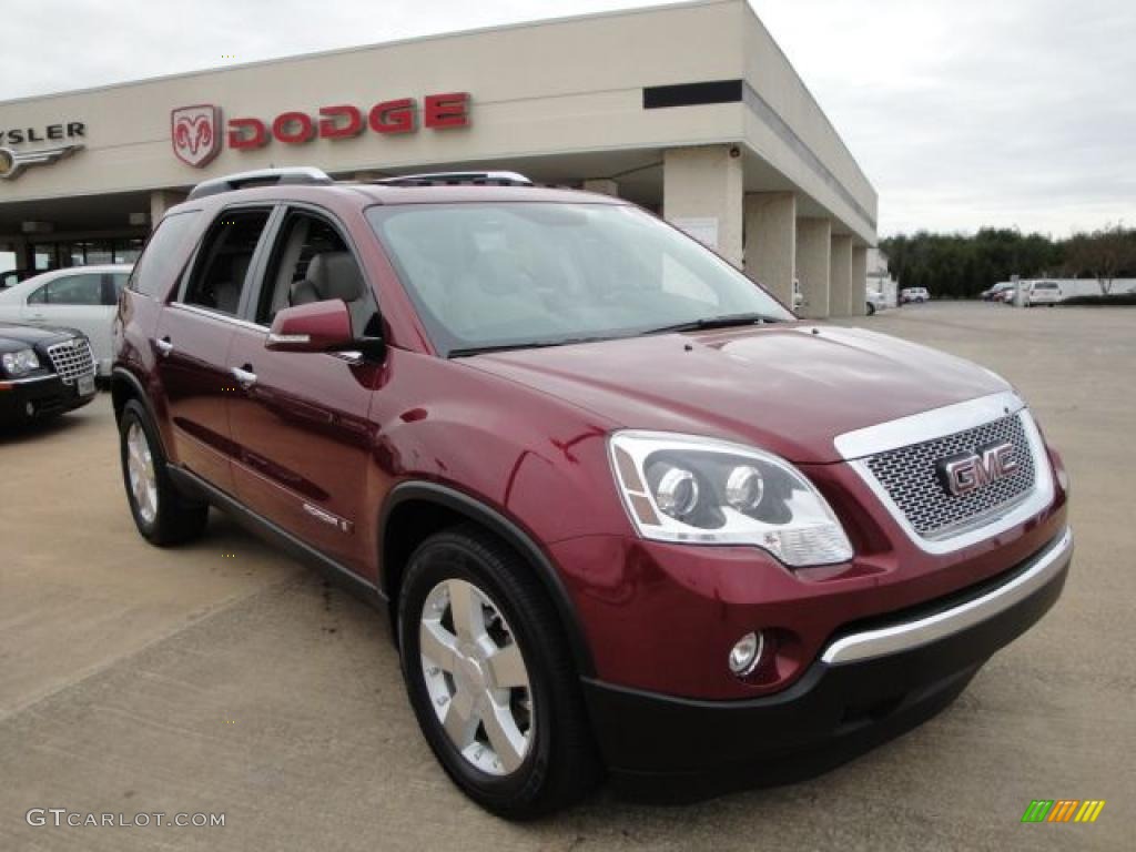2007 Acadia SLT AWD - Red Jewel Tintcoat / Titanium photo #1