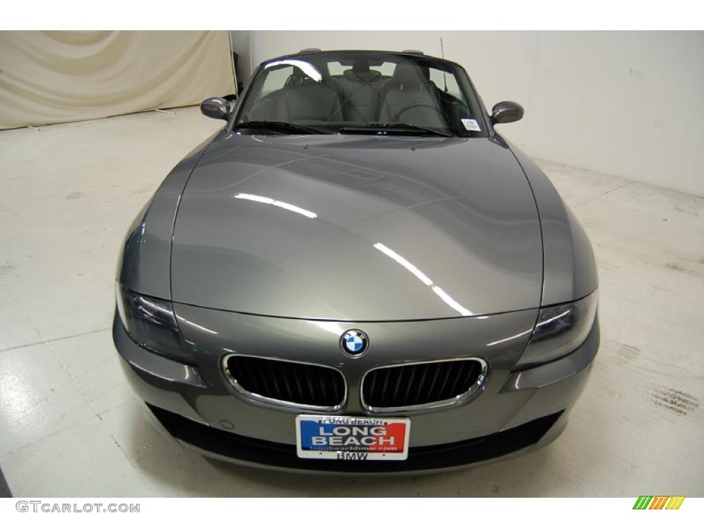 2007 Z4 3.0i Roadster - Stratus Grey Metallic / Black photo #5