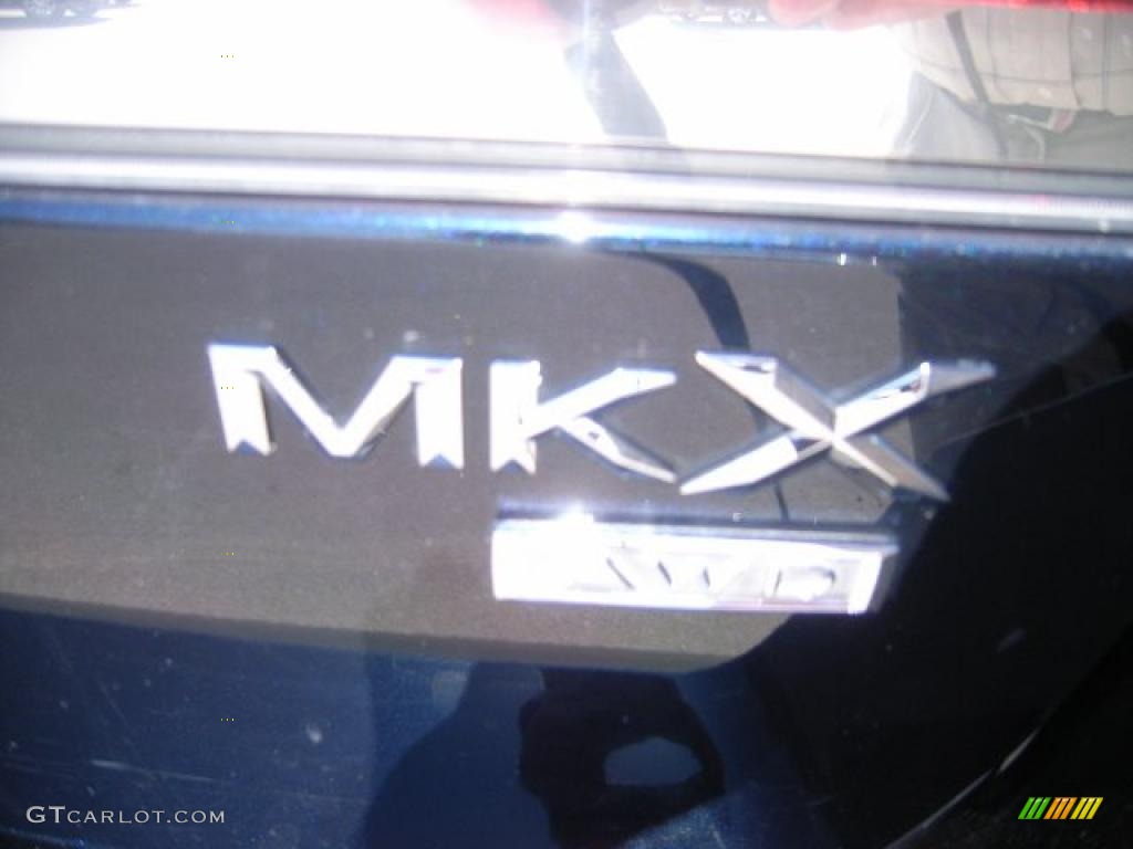 2008 MKX AWD - Dark Ink Blue Metallic / Light Camel photo #16