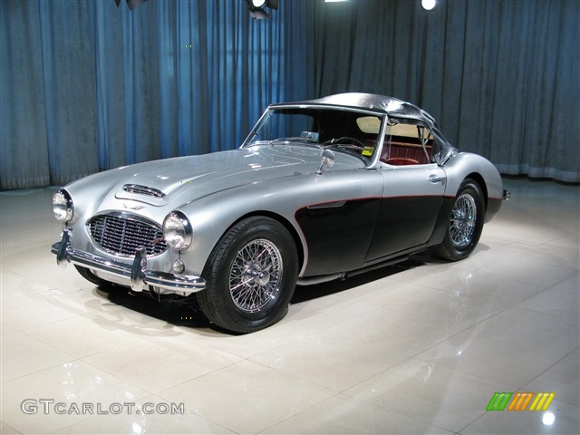 Silver 1957 Austin-Healey 100-6 Convertible Exterior Photo #273276