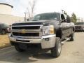 2009 Black Chevrolet Silverado 2500HD LT Crew Cab 4x4  photo #2