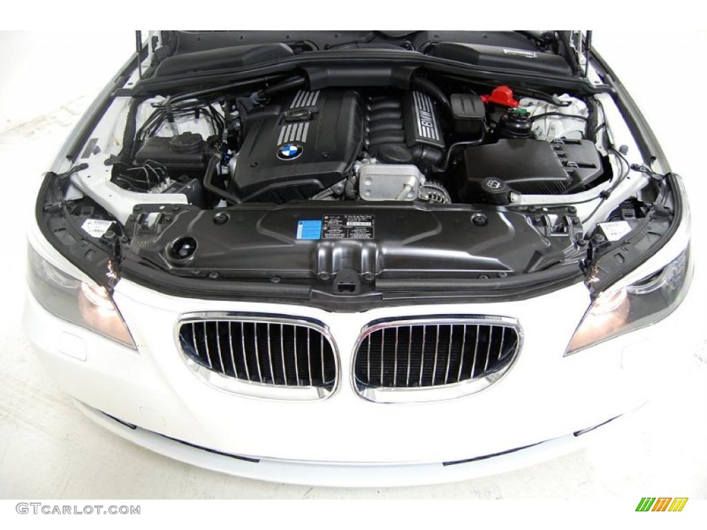 2008 5 Series 528i Sedan - Alpine White / Beige photo #15