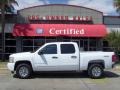 2009 Summit White Chevrolet Silverado 1500 LT Crew Cab 4x4  photo #1