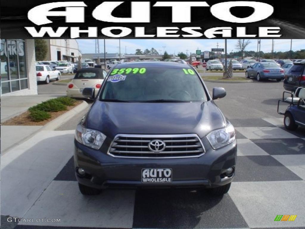 2010 Highlander Limited 4WD - Magnetic Gray Metallic / Ash photo #2