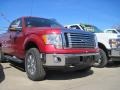 2010 Red Candy Metallic Ford F150 XLT SuperCab 4x4  photo #3