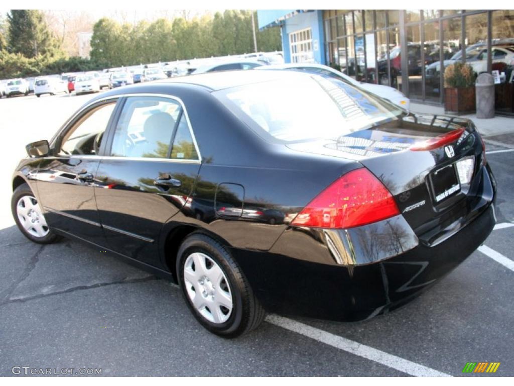 2007 Accord LX Sedan - Nighthawk Black Pearl / Ivory photo #9