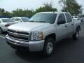 2010 Sheer Silver Metallic Chevrolet Silverado 1500 LT Crew Cab 4x4  photo #2