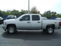 2010 Sheer Silver Metallic Chevrolet Silverado 1500 LT Crew Cab 4x4  photo #3