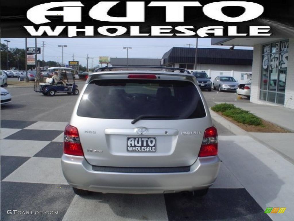 2005 Highlander Limited 4WD - Millenium Silver Metallic / Gray photo #3