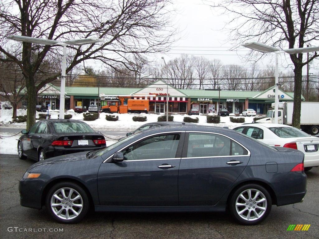 2008 TSX Sedan - Carbon Gray Pearl / Quartz Gray photo #1