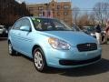 2009 Ice Blue Hyundai Accent GLS 4 Door  photo #3