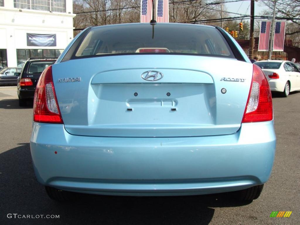 2009 Ice Blue Hyundai Accent GLS 4 Door 27325281 Photo 6 GTCarLot