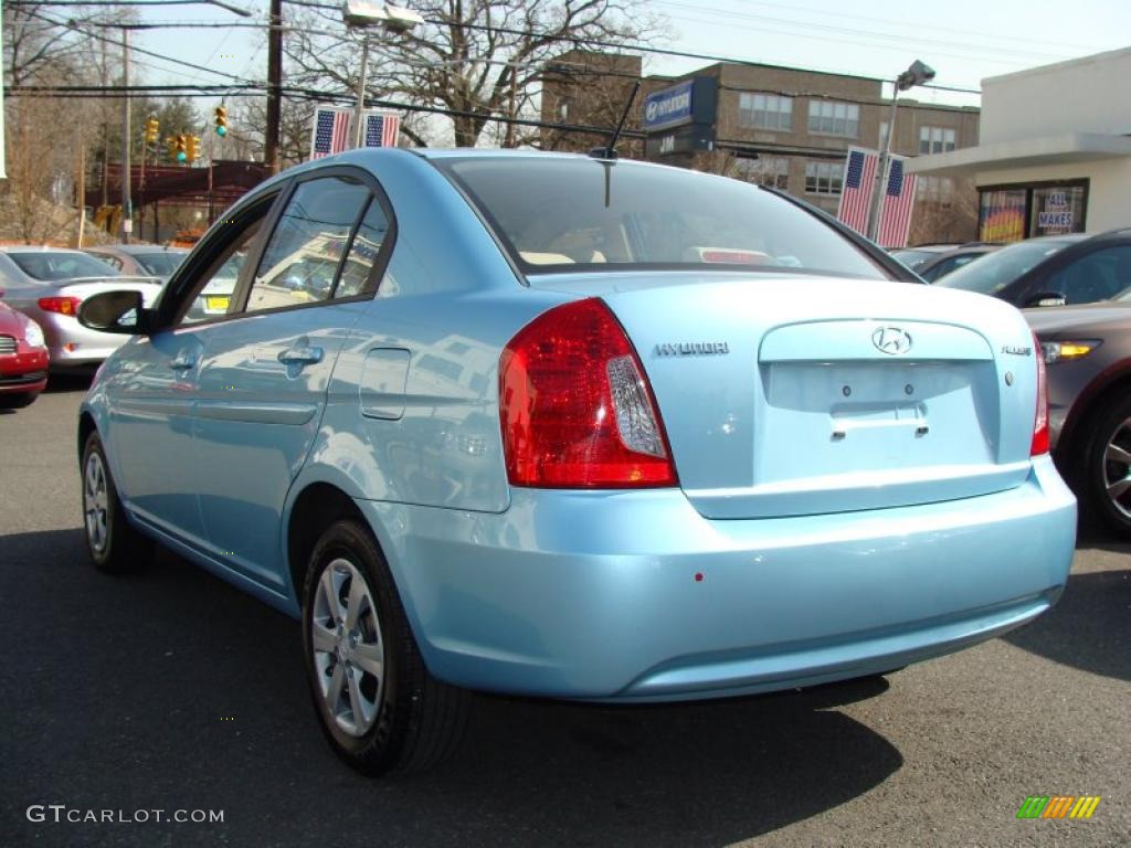 2009 Ice Blue Hyundai Accent GLS 4 Door 27325281 Photo 7 GTCarLot
