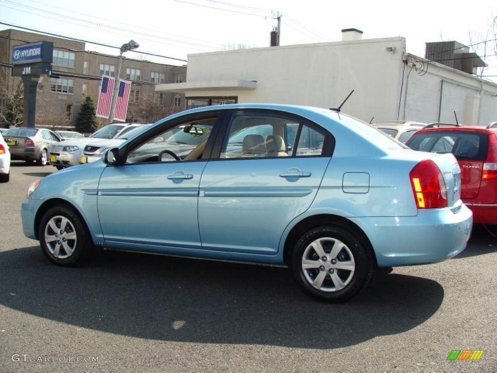 2009 Ice Blue Hyundai Accent GLS 4 Door 27325281 Photo 8 GTCarLot