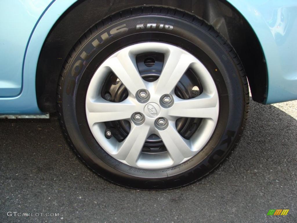 2009 Accent GLS 4 Door - Ice Blue / Beige photo #9