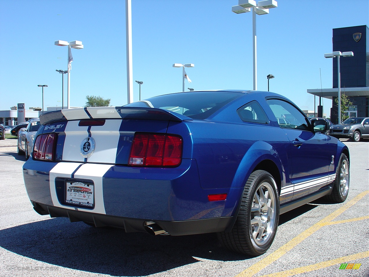 2007 Mustang Shelby GT500 Coupe - Vista Blue Metallic / Black Leather photo #9