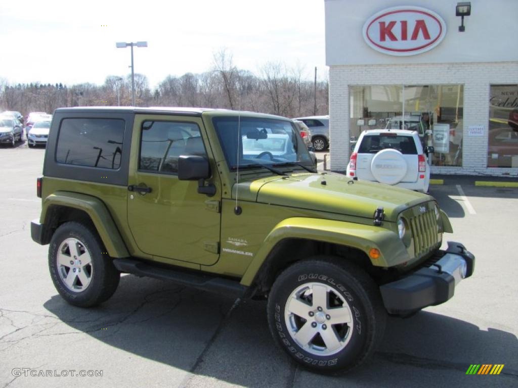 Rescue Green Metallic Jeep Wrangler