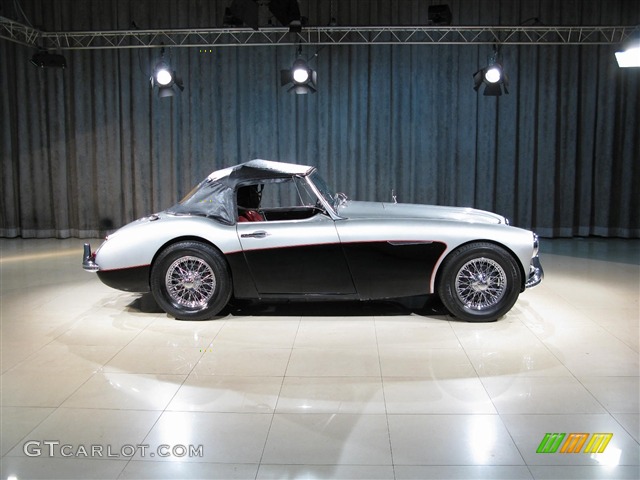 Silver 1957 Austin-Healey 100-6 Convertible Exterior Photo #273388
