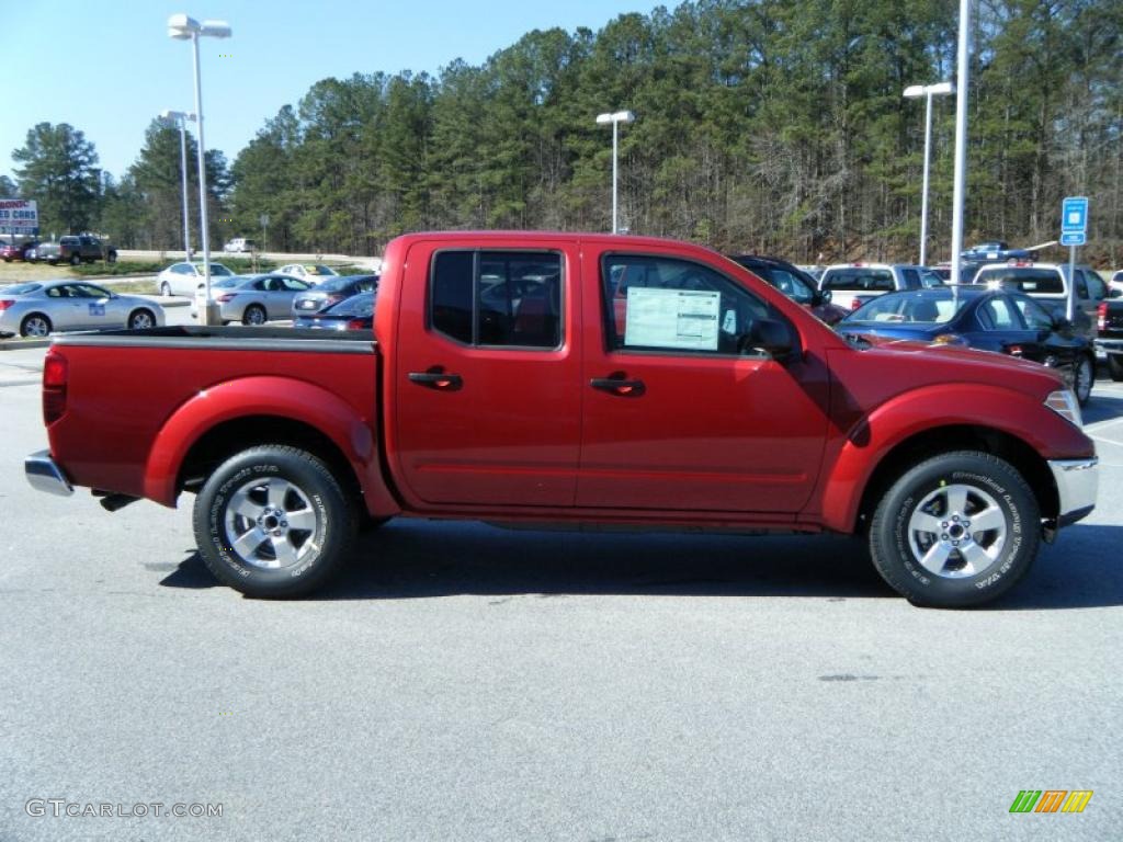 2010 Frontier SE Crew Cab - Red Brick / Beige photo #6