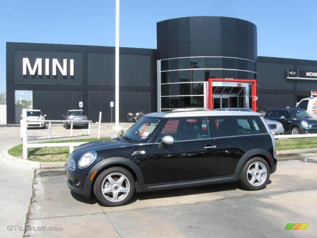 2009 Cooper Clubman - Midnight Black / Punch Carbon Black Leather photo #1