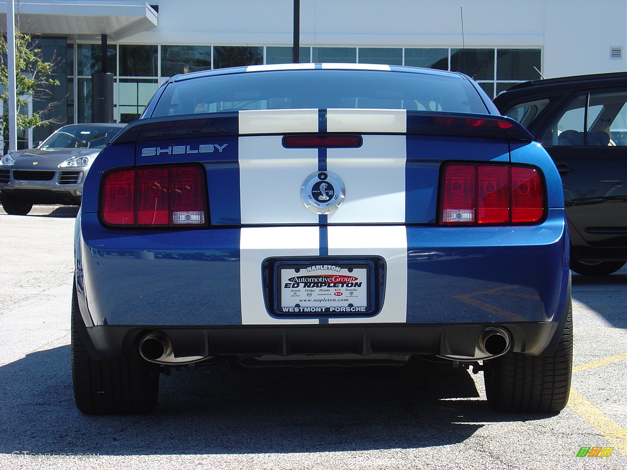 2007 Mustang Shelby GT500 Coupe - Vista Blue Metallic / Black Leather photo #10