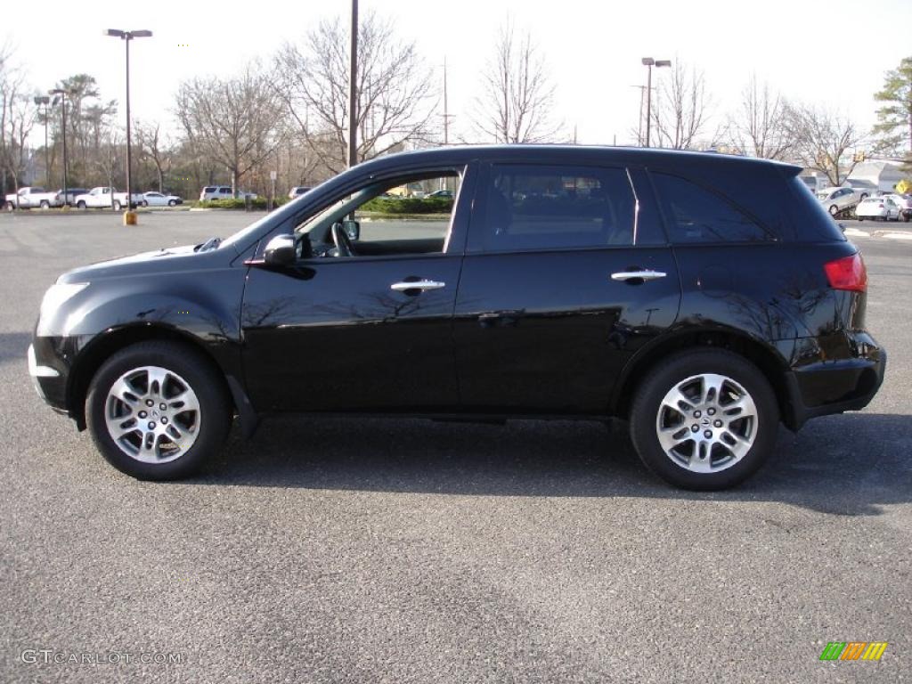 2007 MDX Technology - Formal Black Pearl / Ebony photo #9