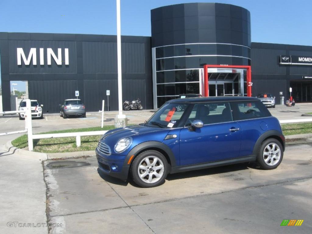 2009 Cooper Hardtop - Lightning Blue Metallic / Black/Grey photo #1