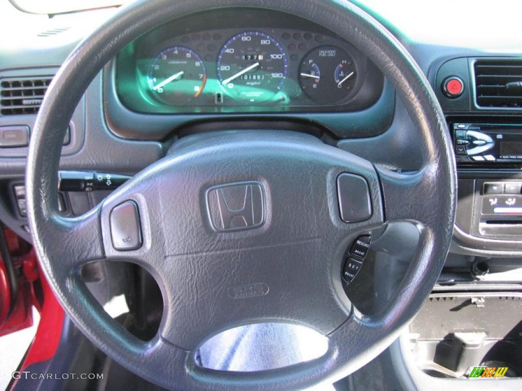 1996 Civic EX Coupe - Milano Red / Black photo #8