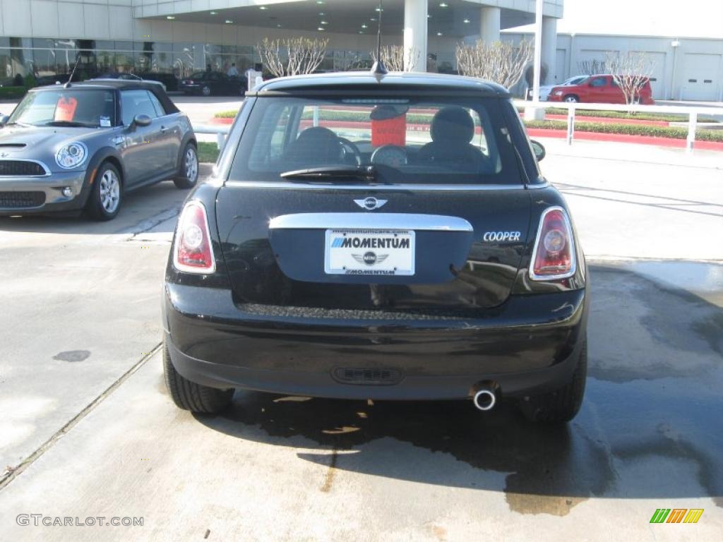 2009 Cooper Hardtop - Midnight Black / Black/Rooster Red photo #6