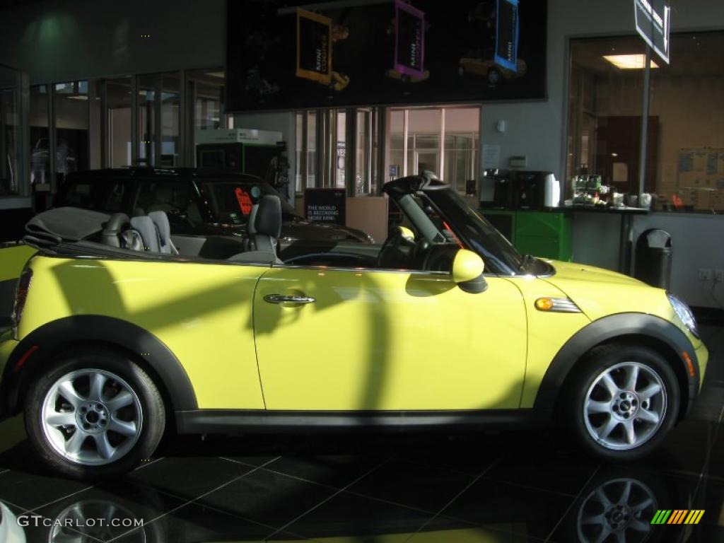 2009 Cooper Convertible - Interchange Yellow / Black/Yellow photo #6