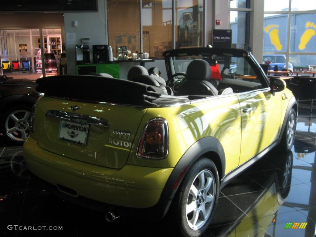 2009 Cooper Convertible - Interchange Yellow / Black/Yellow photo #7