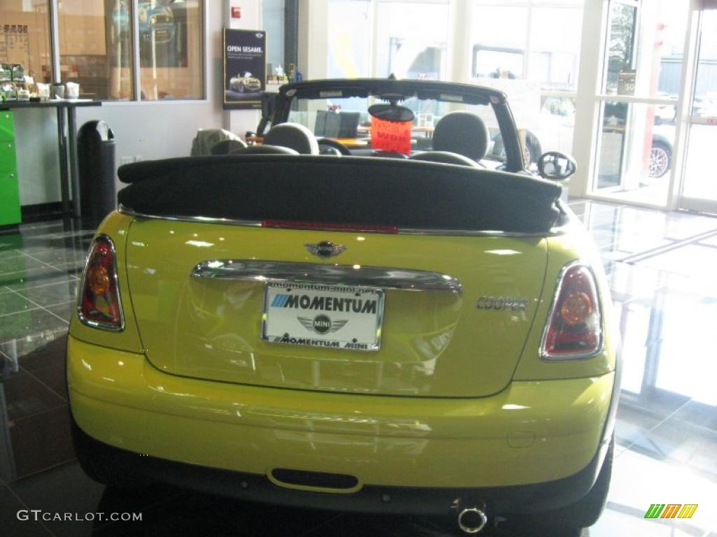 2009 Cooper Convertible - Interchange Yellow / Black/Yellow photo #8