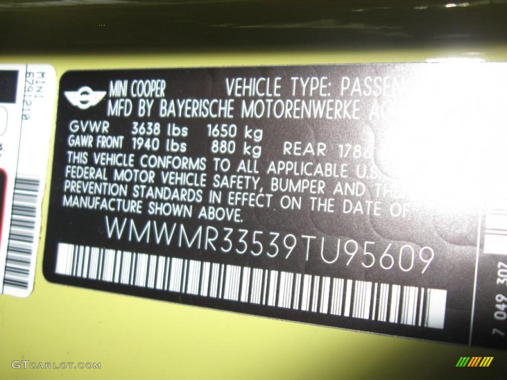 2009 Cooper Convertible - Interchange Yellow / Black/Yellow photo #12