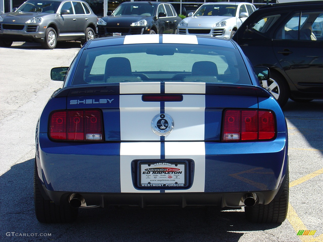 2007 Mustang Shelby GT500 Coupe - Vista Blue Metallic / Black Leather photo #11